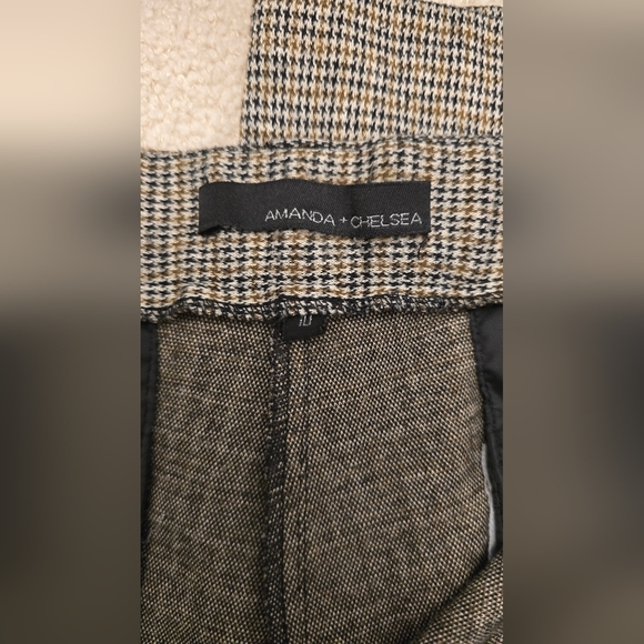Women's Amanda + Chelsea Gray Checkered dress Pants - Picture 4 of 5